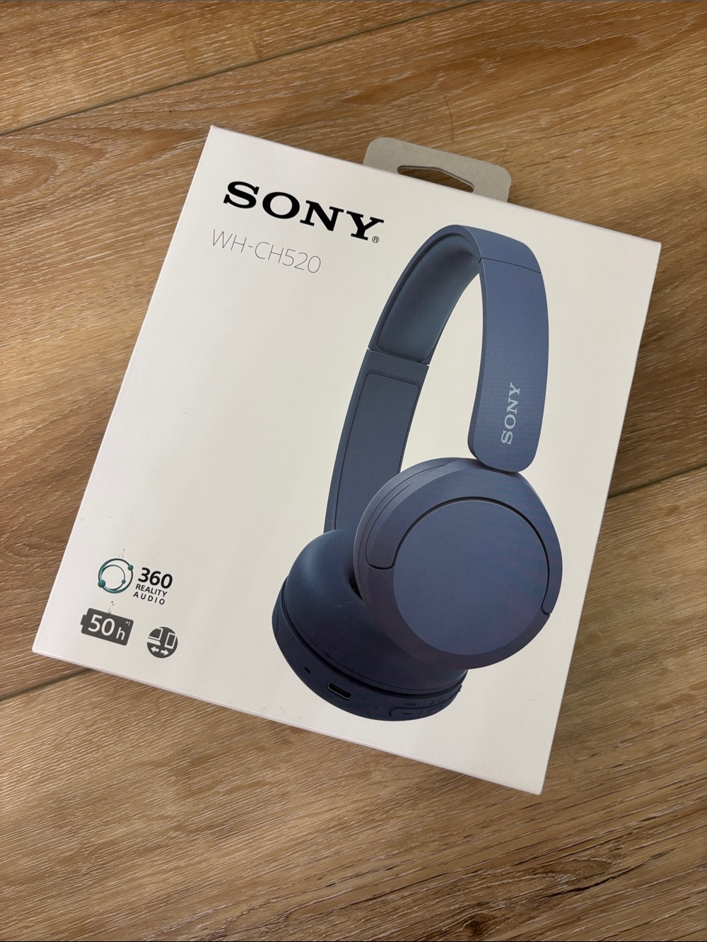 Brand new Sony WH-CH520 Wireless headphones navy